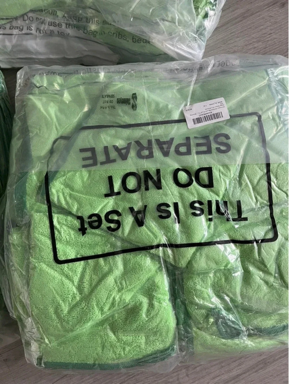 40 pack microfiber cleaning cloths green